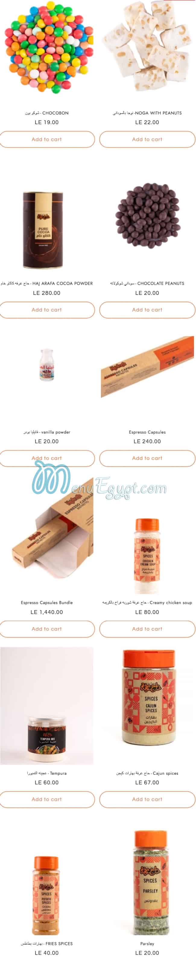 Haj 3arfa menu Egypt 11