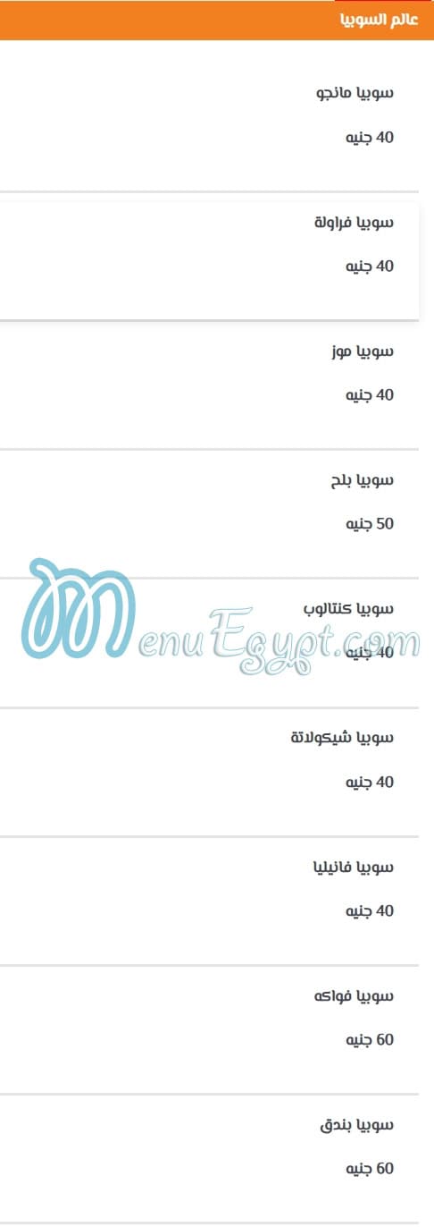 Hamed El Askandrany menu Egypt 6