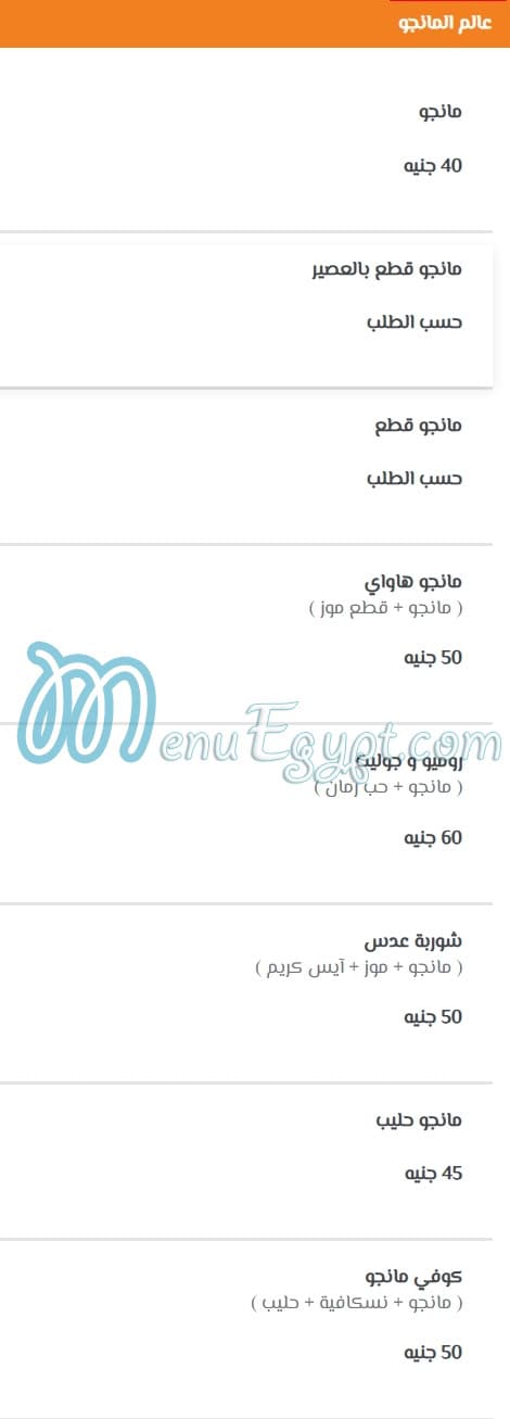 Hamed El Askandrany menu Egypt 7