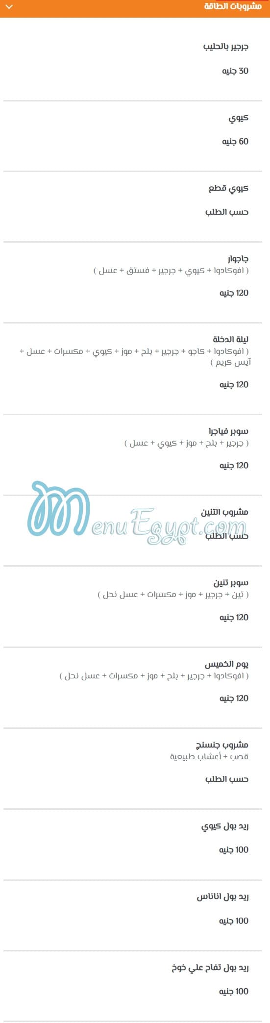 Hamed El Askandrany menu Egypt 12