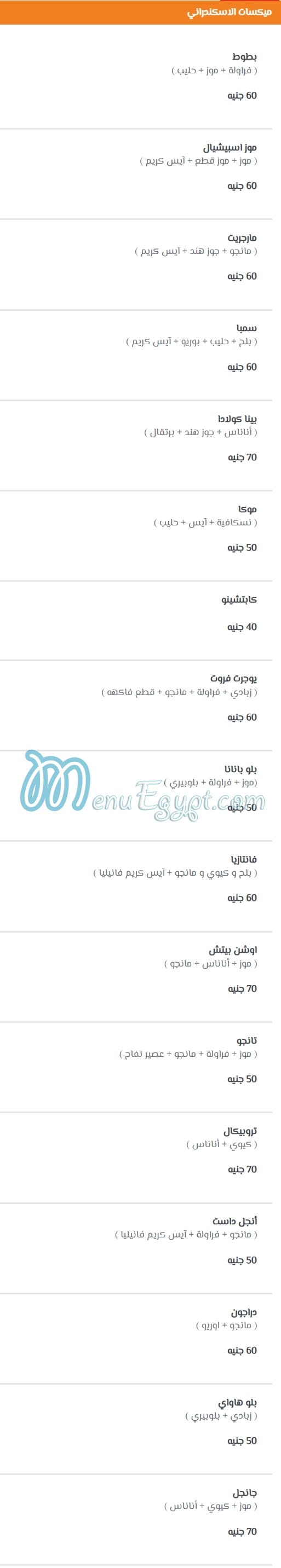 Hamed El Askandrany menu Egypt 13