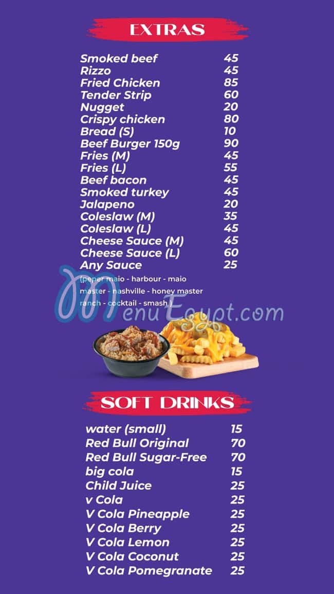 Harbour online menu