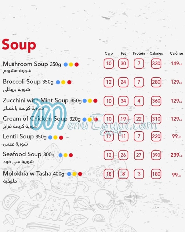 Idoo menu Egypt 4