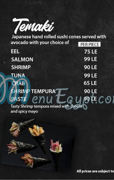 JOIA SUSHI and GRILL delivery menu