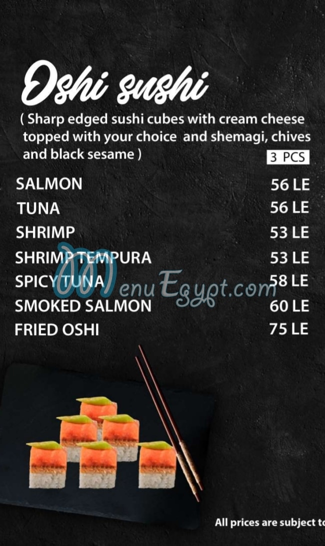 JOIA SUSHI and GRILL menu prices