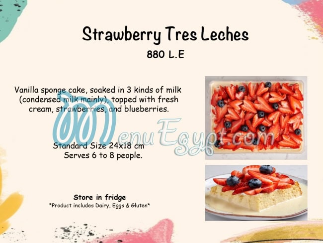 KBs Cake Studio menu Egypt 1