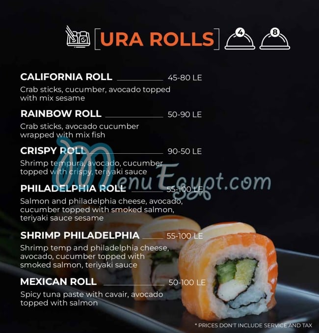 Koi sushi bar&grill menu Egypt 5