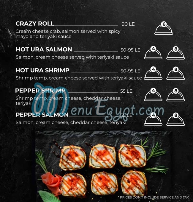 Koi sushi bar&grill menu Egypt 11