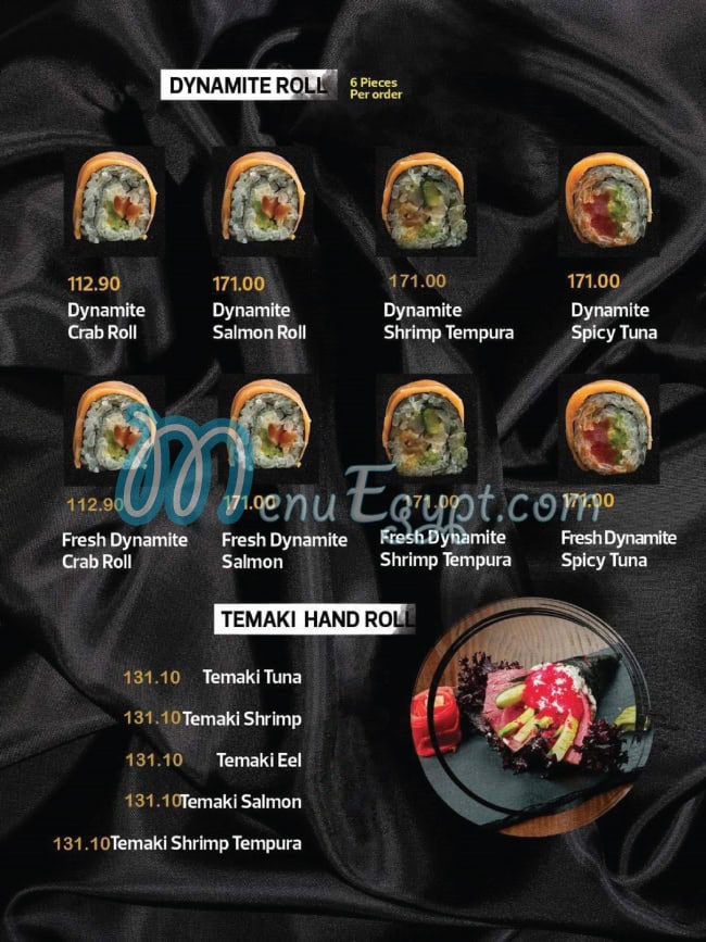 KYOTO SUSHI menu Egypt 10