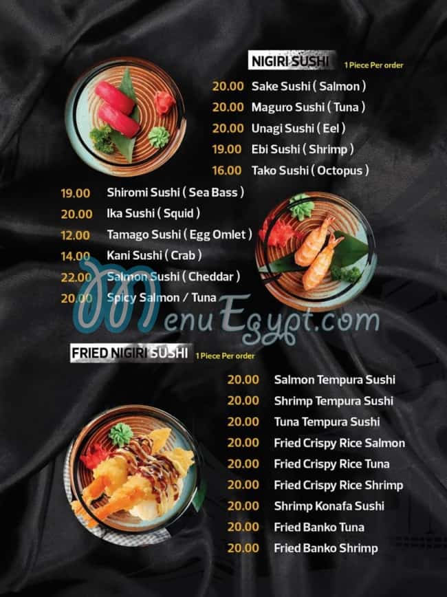 KYOTO SUSHI delivery menu