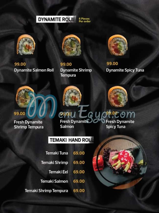 KYOTO SUSHI menu prices