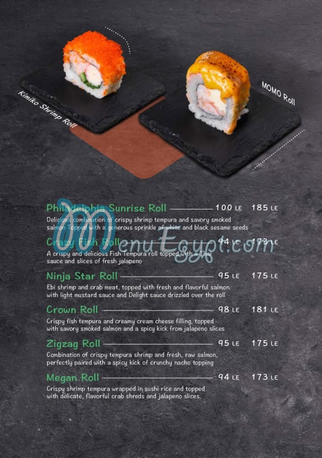 L Sushi menu Egypt 5