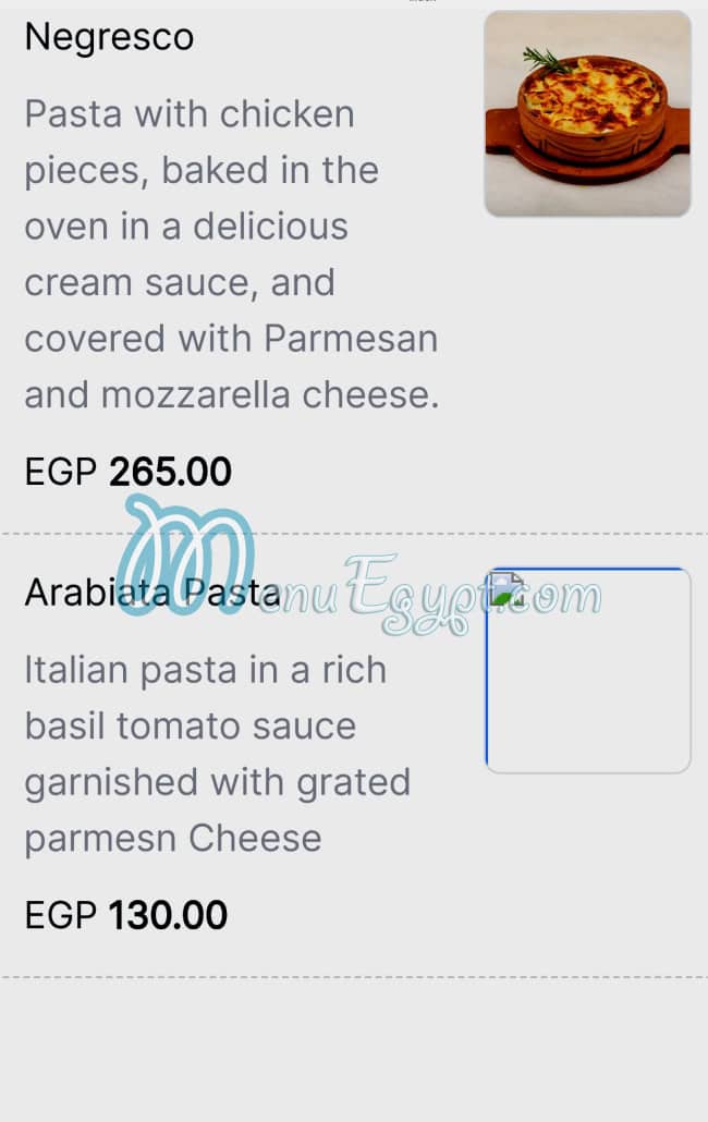 منيو لا سكالا مصر 3