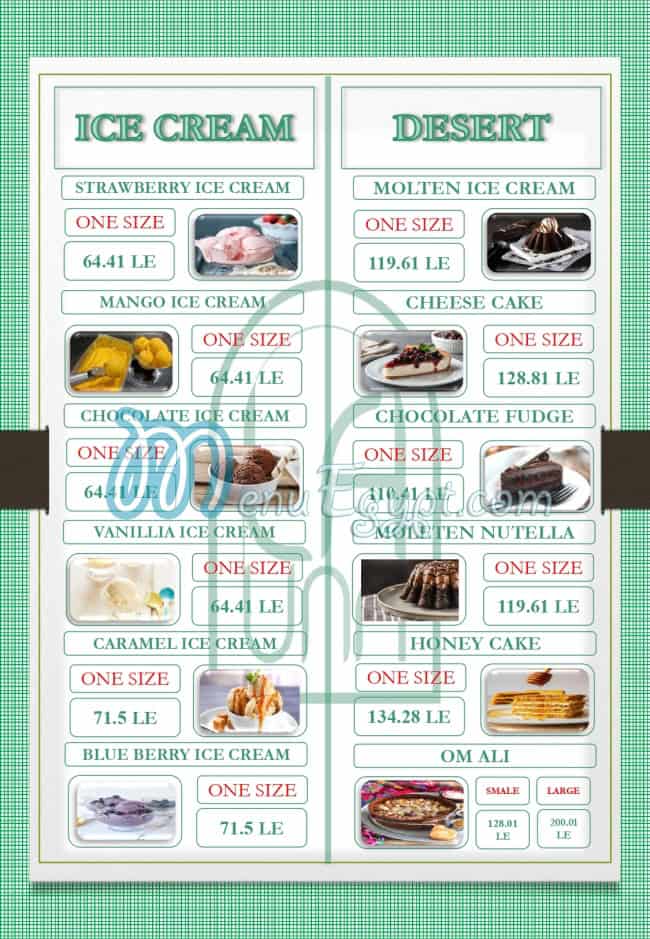 La UNA Cafe and Restaurant menu Egypt 6