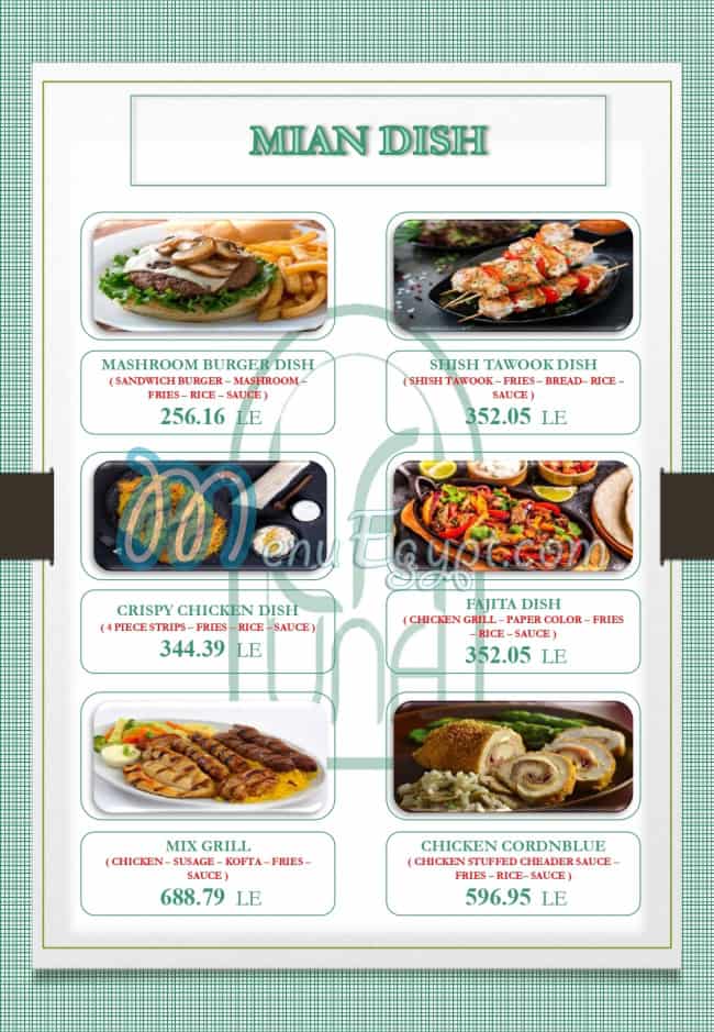 La UNA Cafe and Restaurant menu Egypt 2