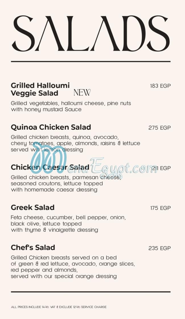 La Poire menu prices