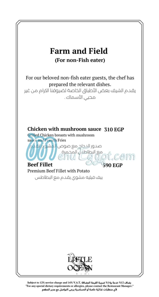 Little Ocean Restaurant online menu