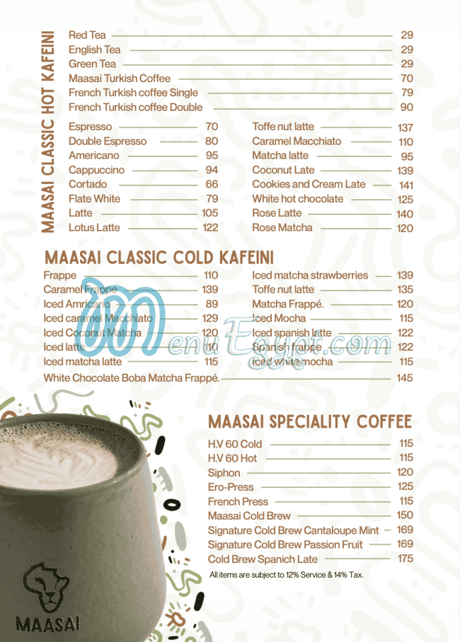 MAASAI Cafe delivery