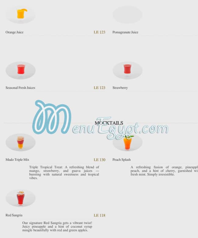 منيو مادو مصر 4