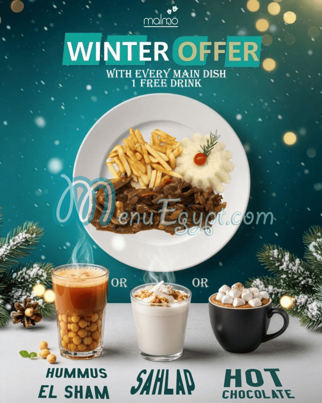 malmo restaurant menu Egypt 3