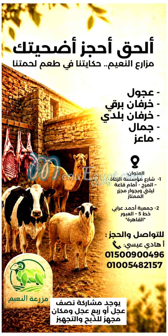 Mazraaet Al Naaem delivery menu