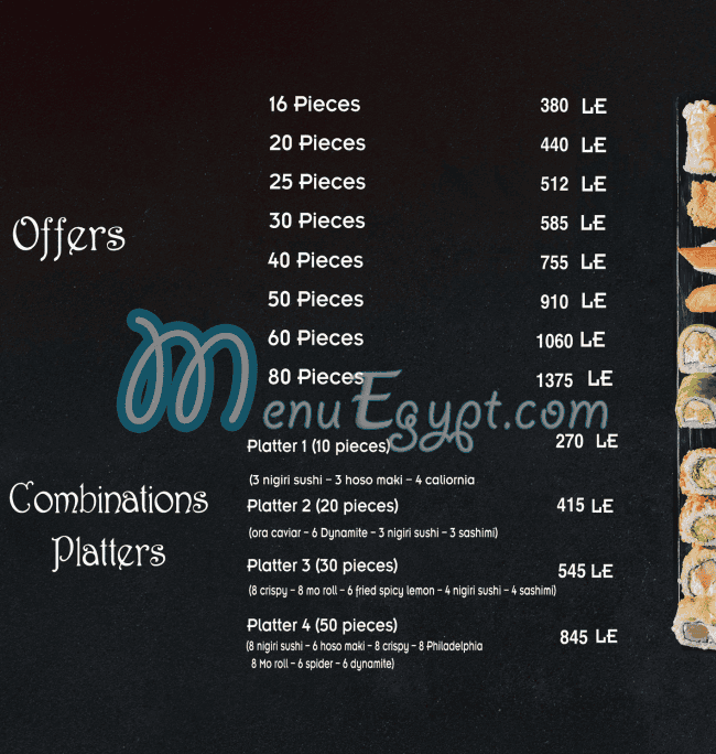 Mo Sushi menu Egypt 5