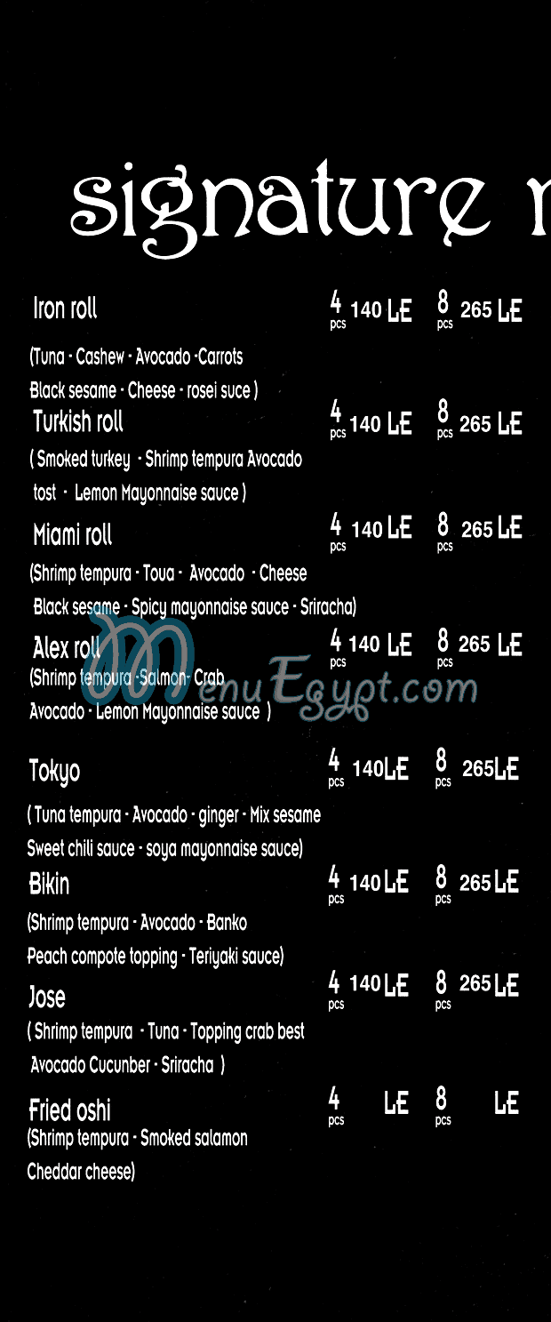 Mo Sushi online menu
