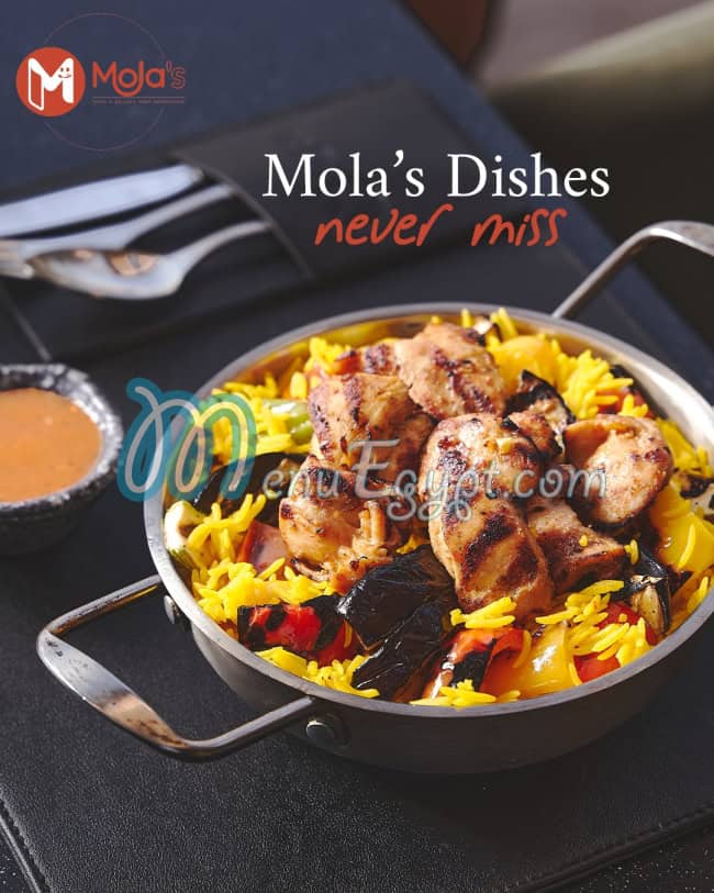 Mola's menu Egypt