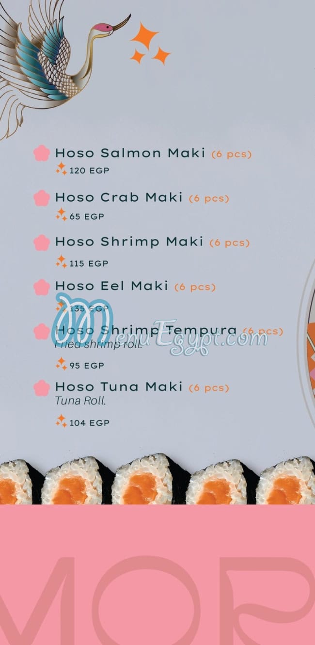 Mori Sushi menu Egypt 6