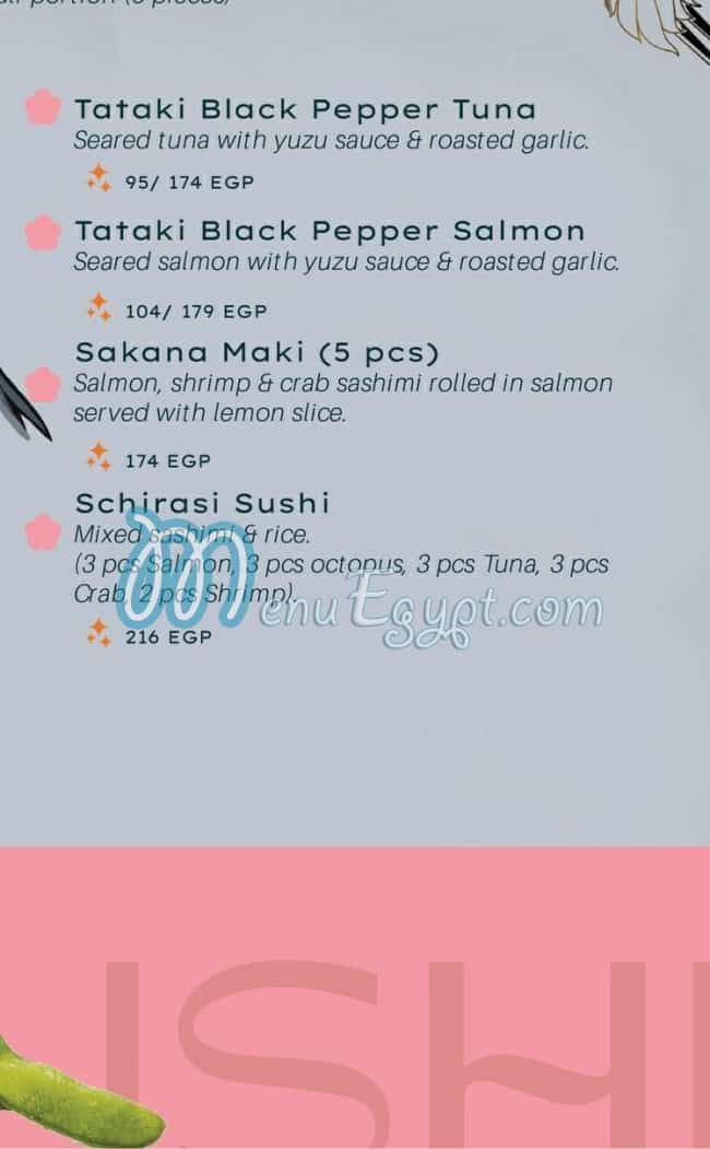 Mori Sushi menu Egypt 7