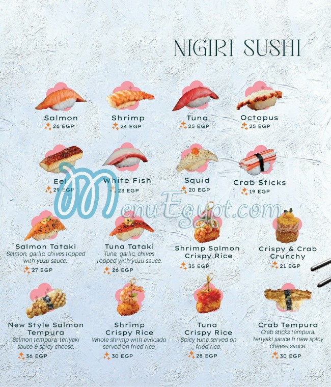 Mori Sushi delivery menu