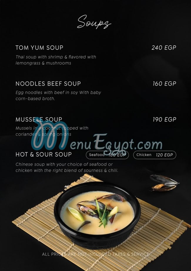 Nagoya Sushi menu