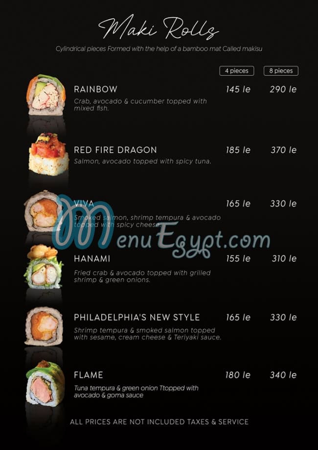 Nagoya Sushi menu Egypt 8