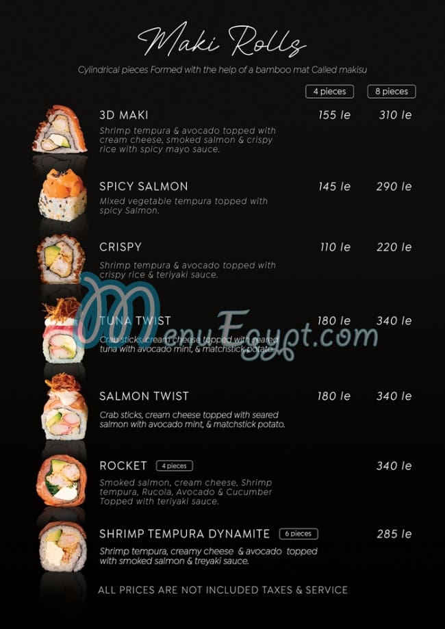 Nagoya Sushi menu Egypt 9