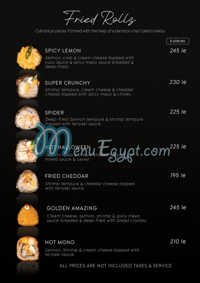 Nagoya Sushi menu Egypt 12
