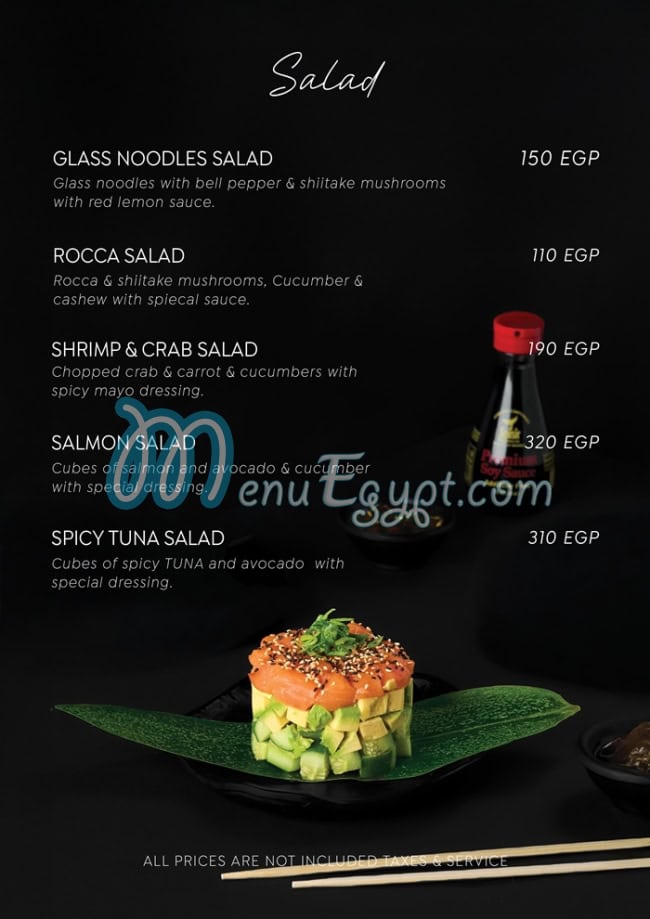 Nagoya Sushi menu Egypt