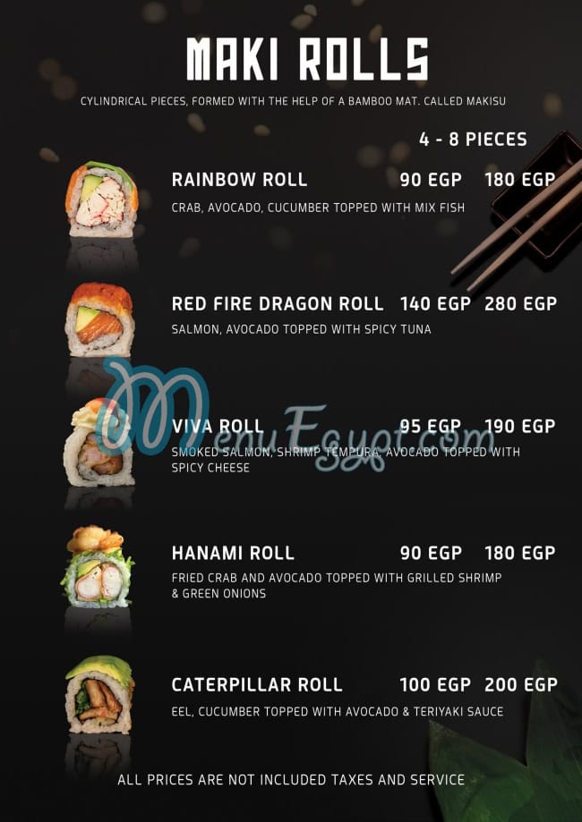 Nagoya Sushi menu Egypt 13