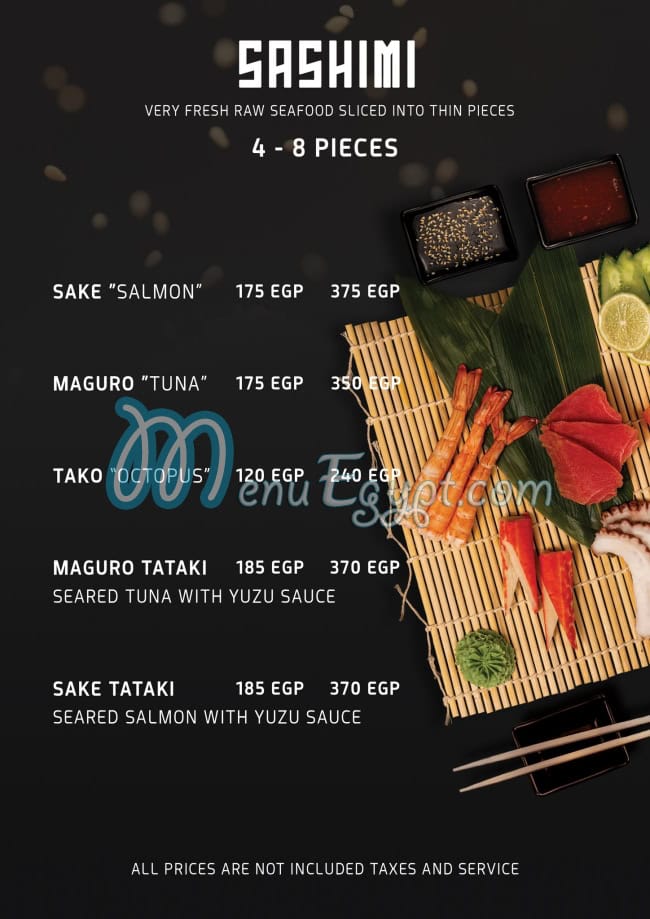 Nagoya Sushi menu Egypt 1