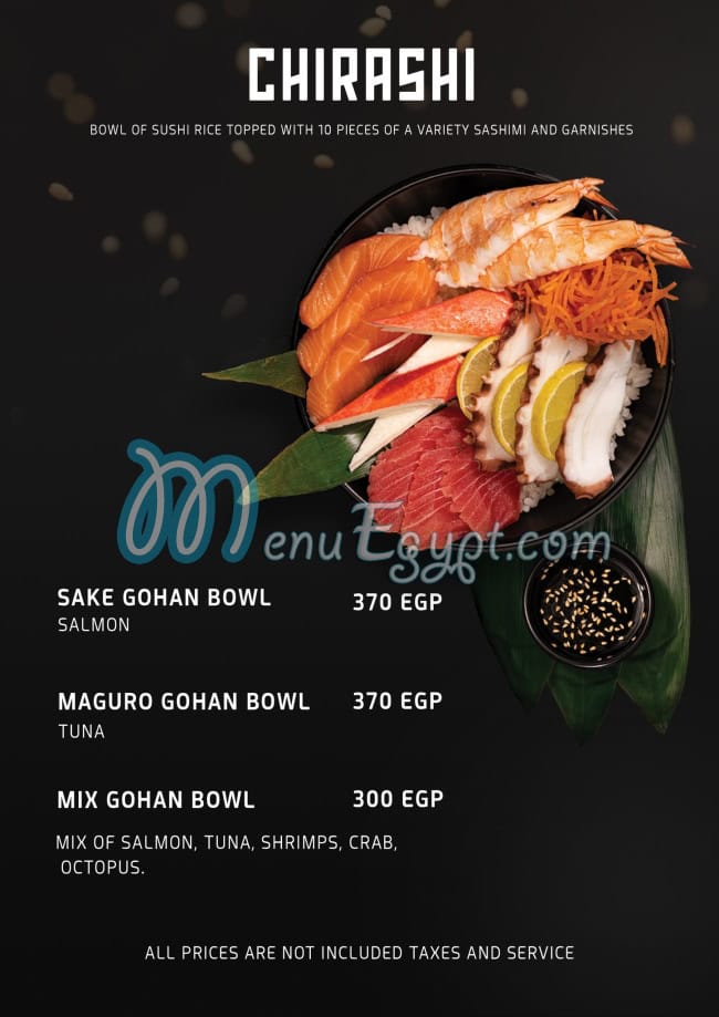 Nagoya Sushi menu Egypt 2