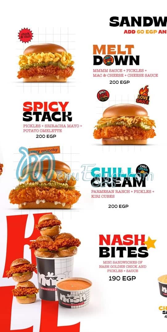 Nash delivery menu
