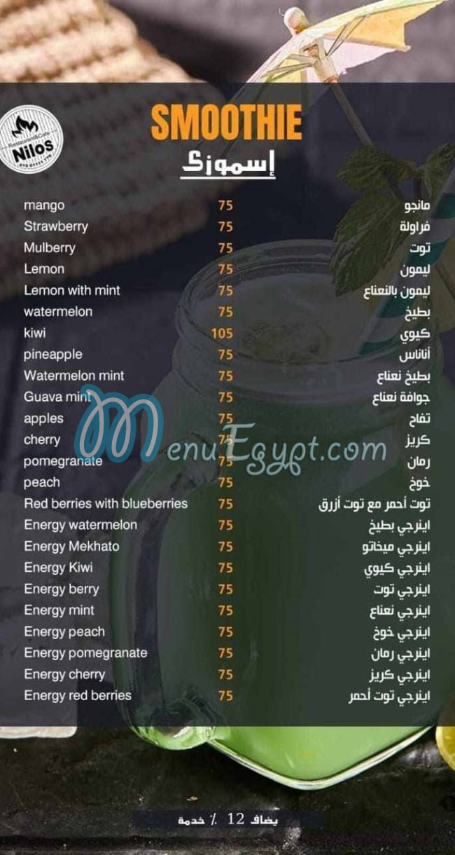 Nilos menu Egypt 8