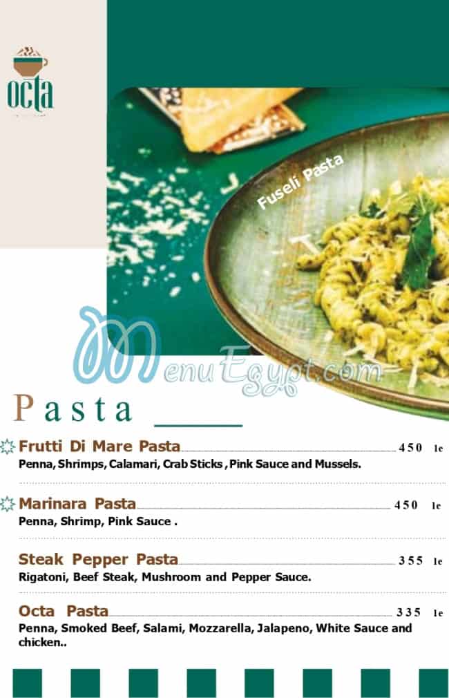 Octa Cafe menu Egypt 4