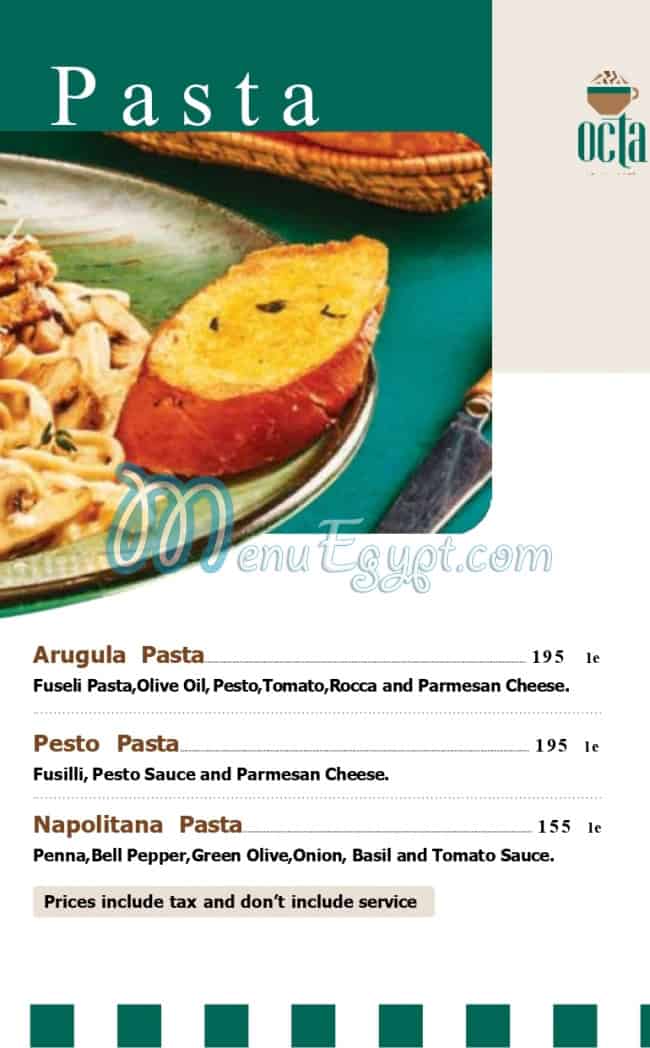 Octa Cafe menu Egypt 5