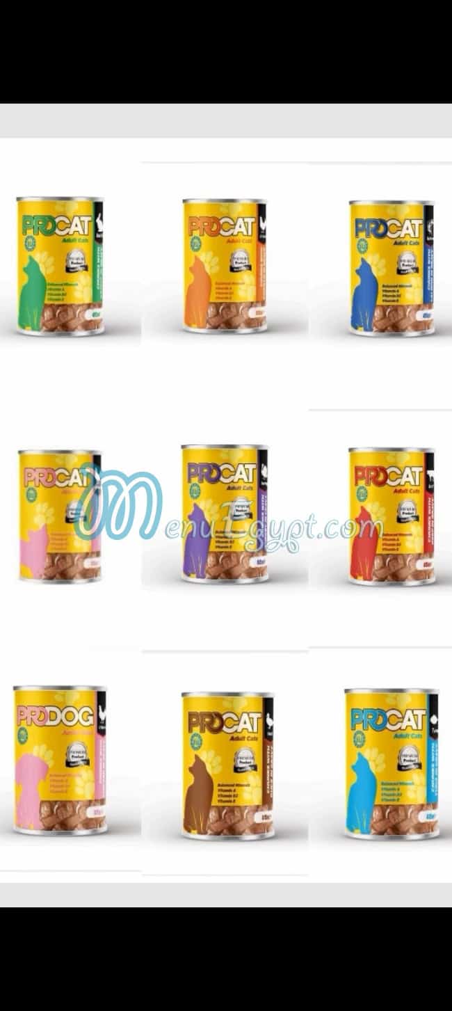 Oscar Pet shop Feisal menu