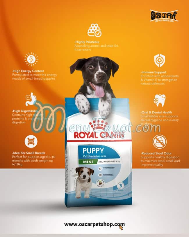 Oscar Pet Shop delivery menu