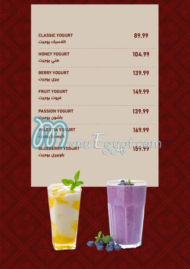 Palestia menu Egypt 9