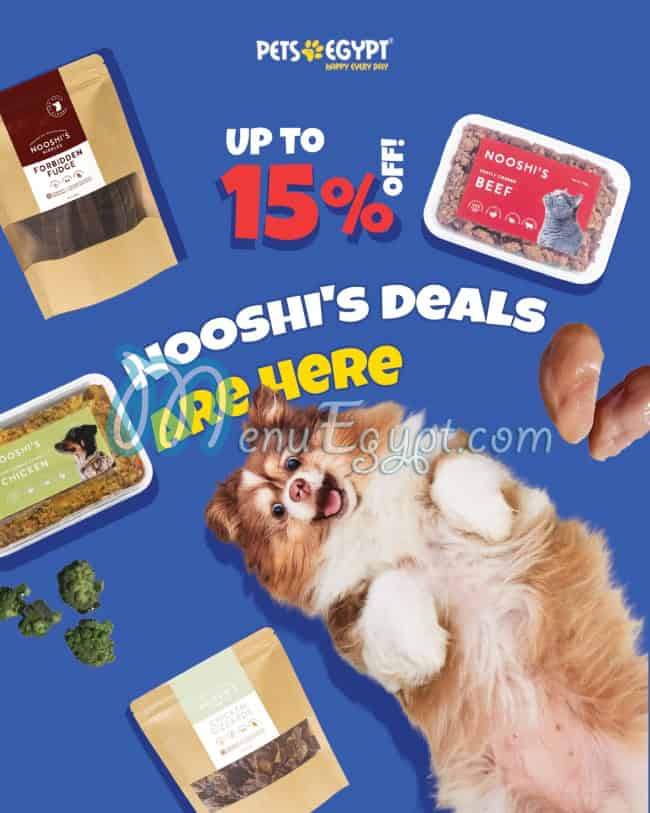 Pets Egypt menu