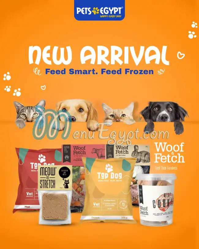Pets Egypt menu prices