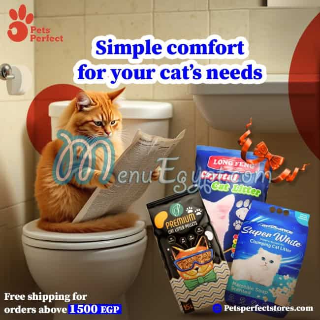 Pets Perfect online menu