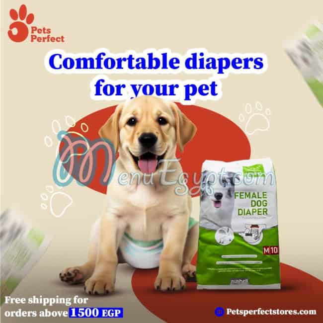 Pets Perfect menu Egypt 1